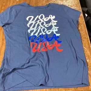 Blue USA Graphic T-Shirt